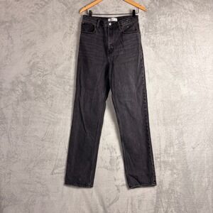 Abercrombie & Fitch The 90s Straight Ultra High Rise Jeans Faded Black 29 8L